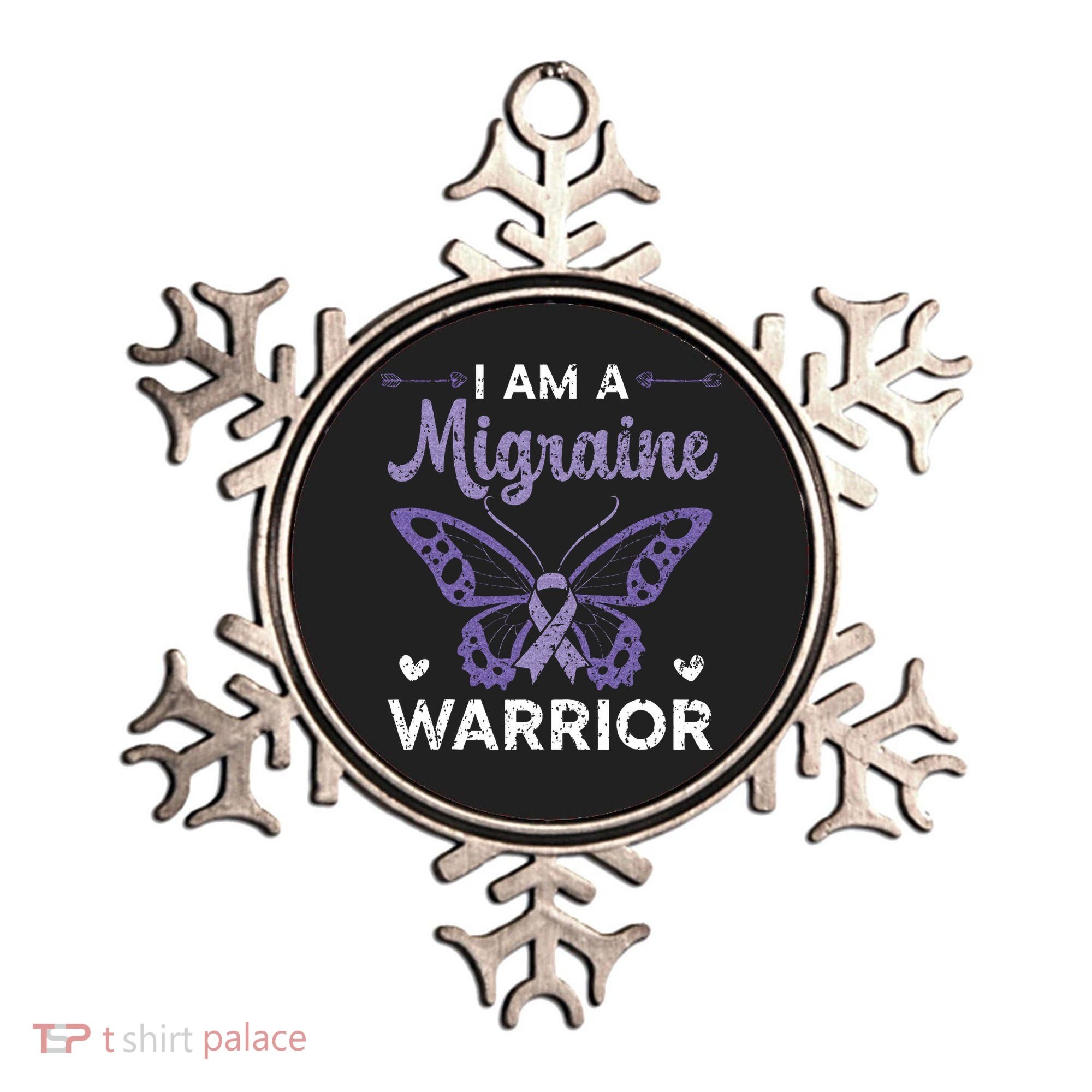 I Am A Migraine Warrior Headache Migraine Awareness Ornament