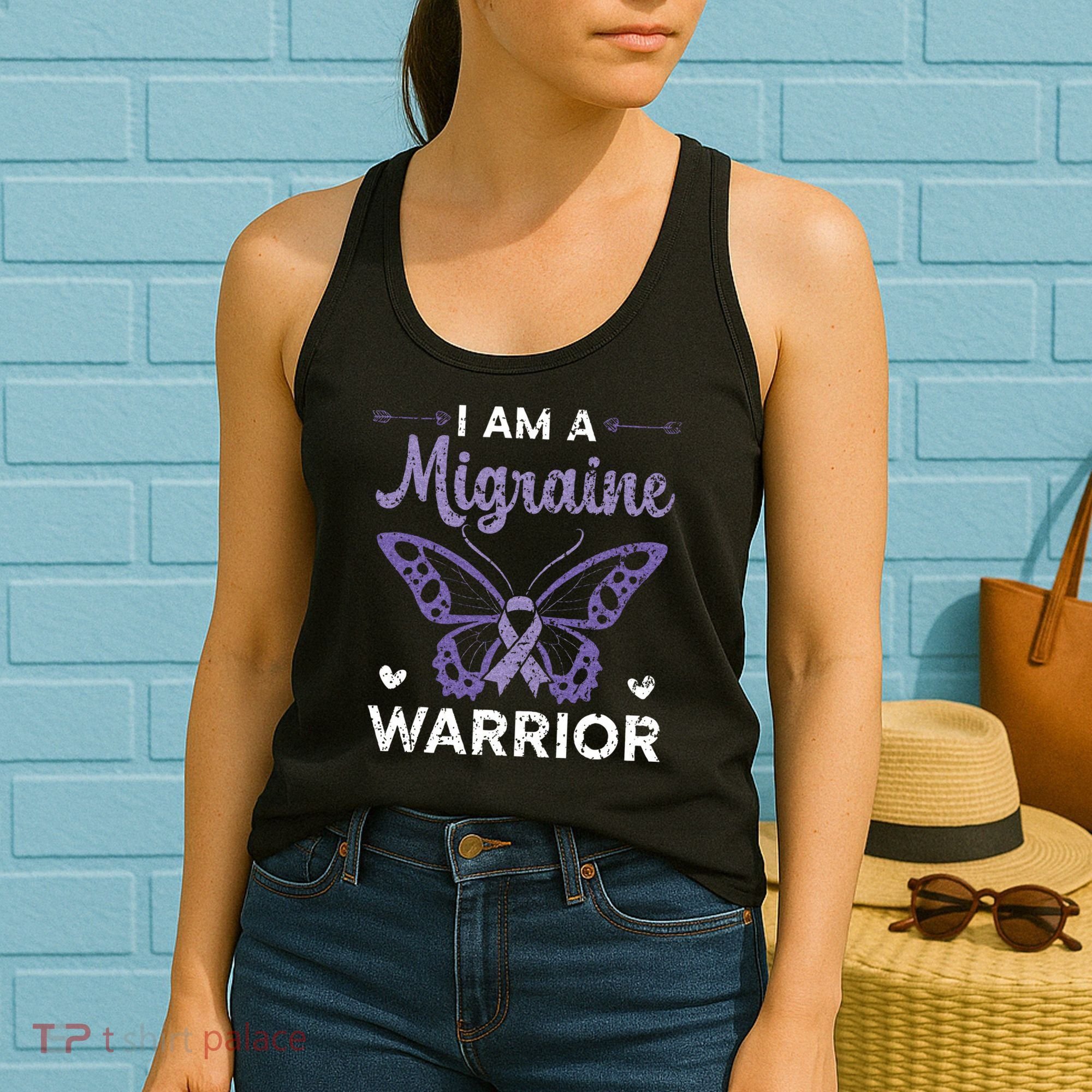 I Am A Migraine Warrior Headache Migraine Awareness Women's Tank Top