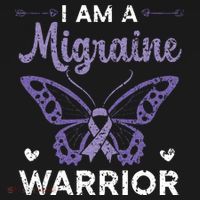 I Am A Migraine Warrior Headache Migraine Awareness Baby Bodysuit thumb 2