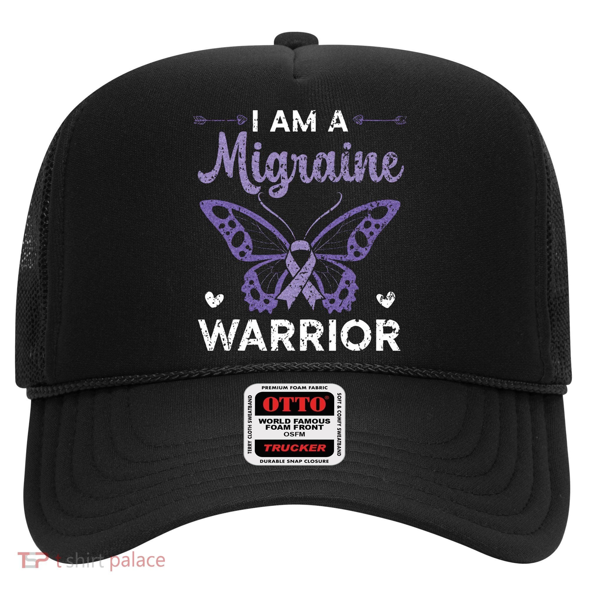 I Am A Migraine Warrior Headache Migraine Awareness Hat