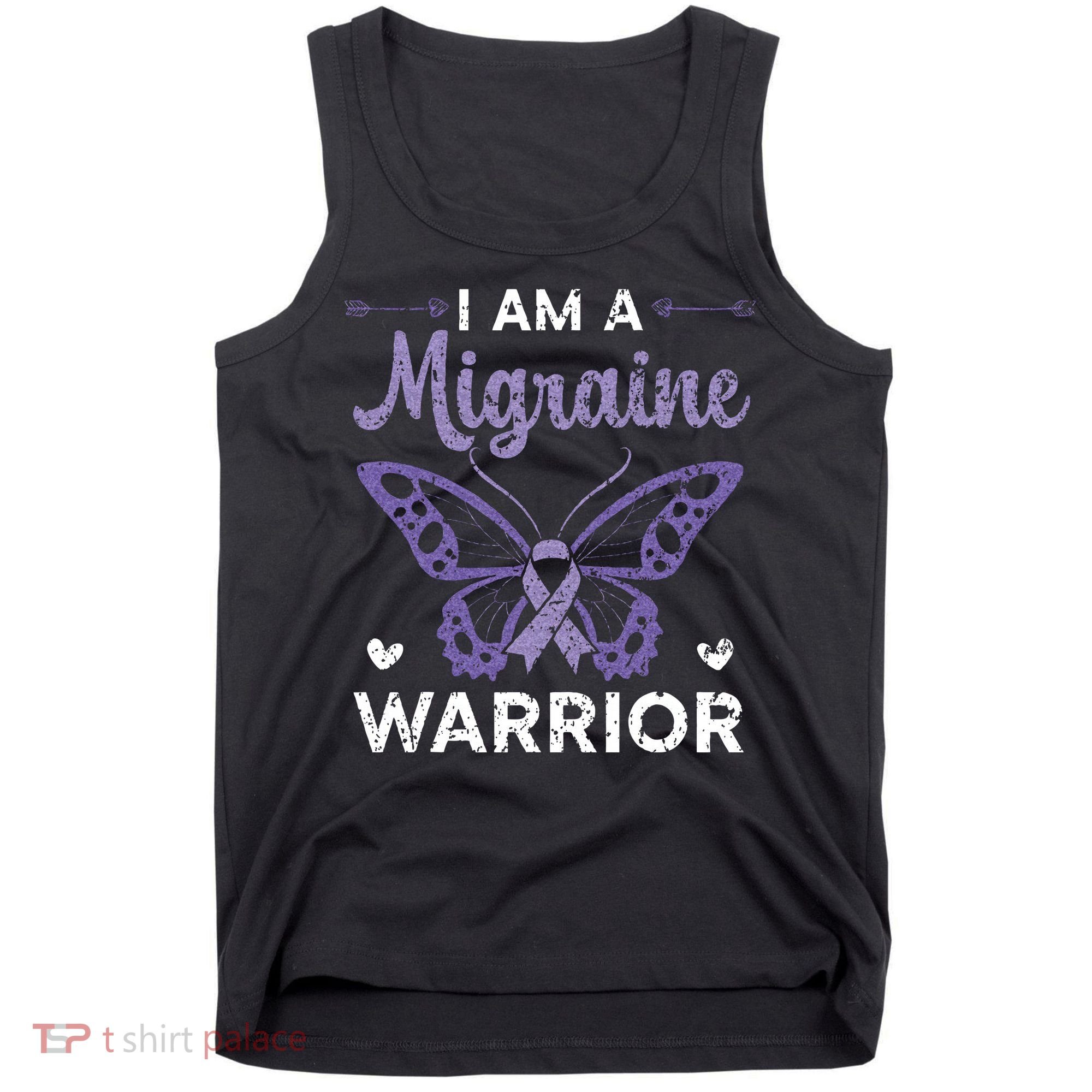 I Am A Migraine Warrior Headache Migraine Awareness Tank Top