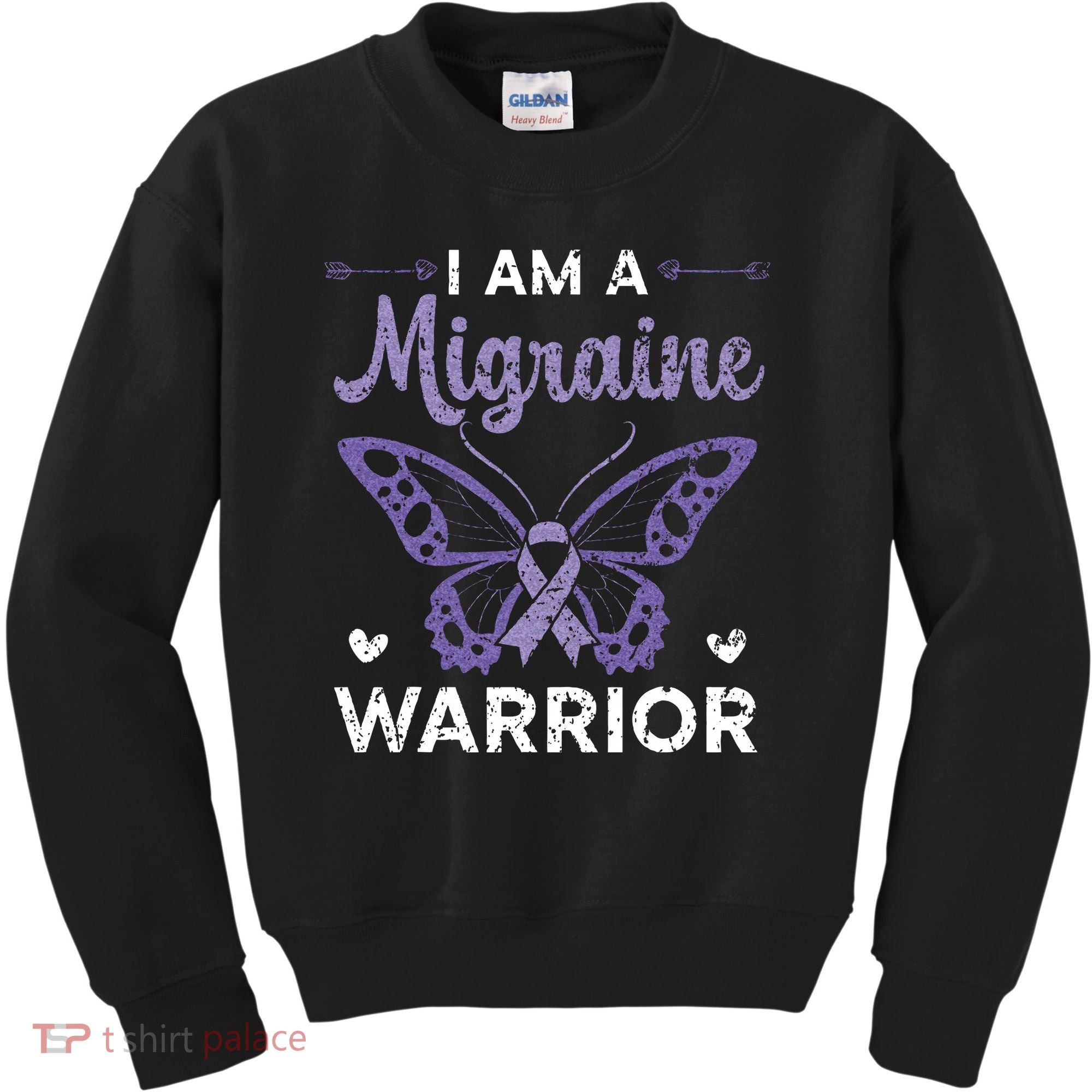 I Am A Migraine Warrior Headache Migraine Awareness Kids Sweatshirt