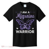 I Am A Migraine Warrior Headache Migraine Awareness Kids T-Shirt thumb 0