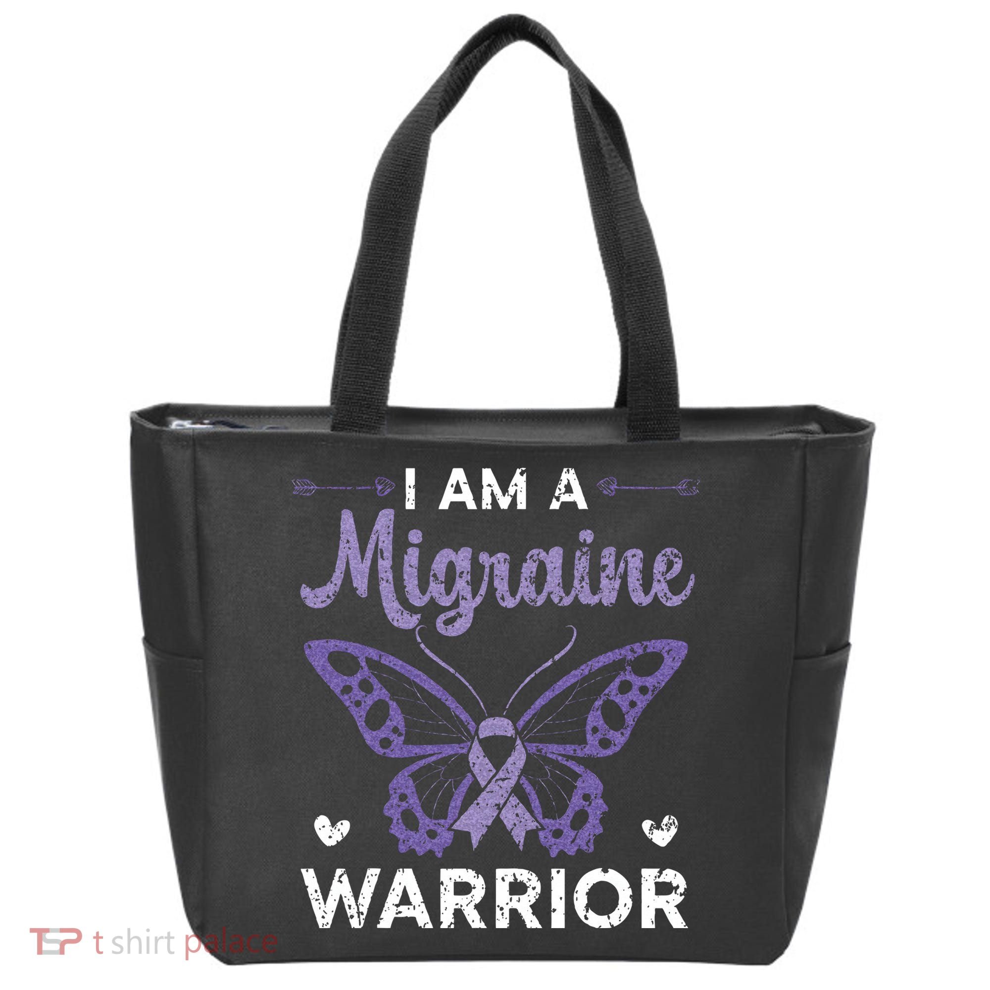 I Am A Migraine Warrior Headache Migraine Awareness Tote Bag