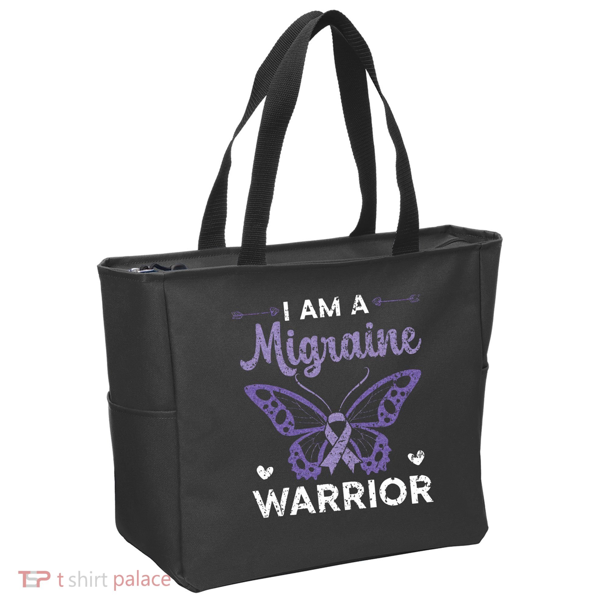 I Am A Migraine Warrior Headache Migraine Awareness Tote Bag