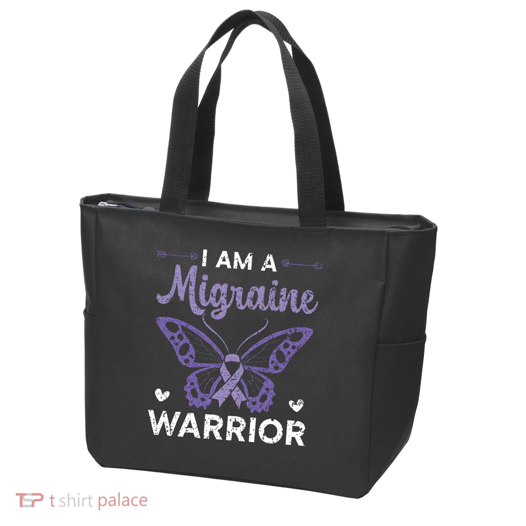 I Am A Migraine Warrior Headache Migraine Awareness Tote Bag