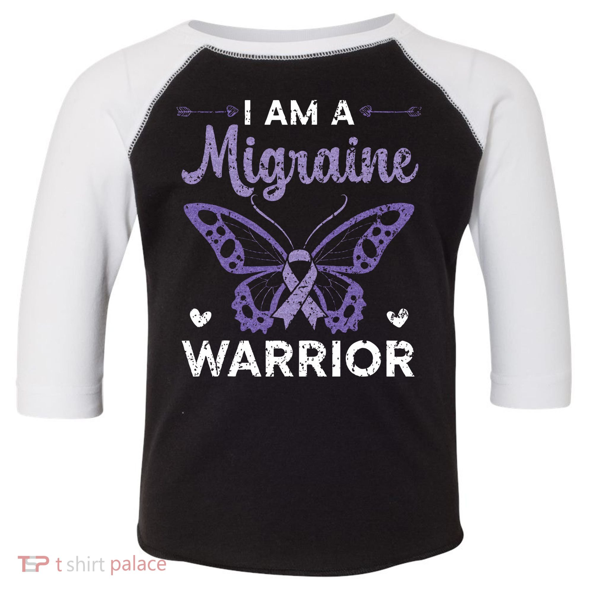 I Am A Migraine Warrior Headache Migraine Awareness Toddler Fine Jersey T-Shirt