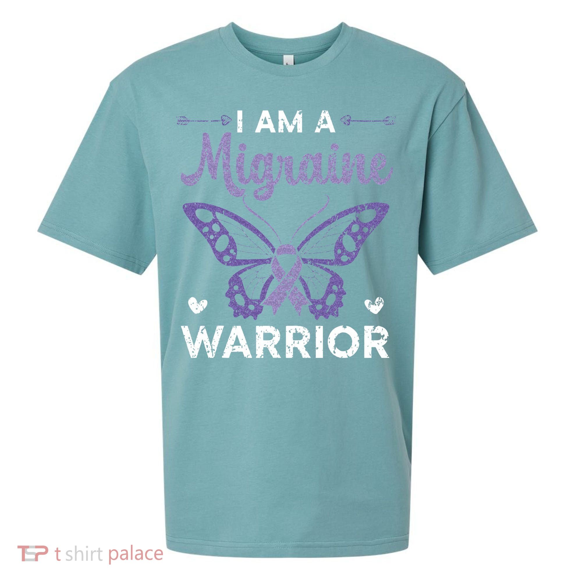 I Am A Migraine Warrior Headache Migraine Awareness Sueded Cloud Jersey T-Shirt