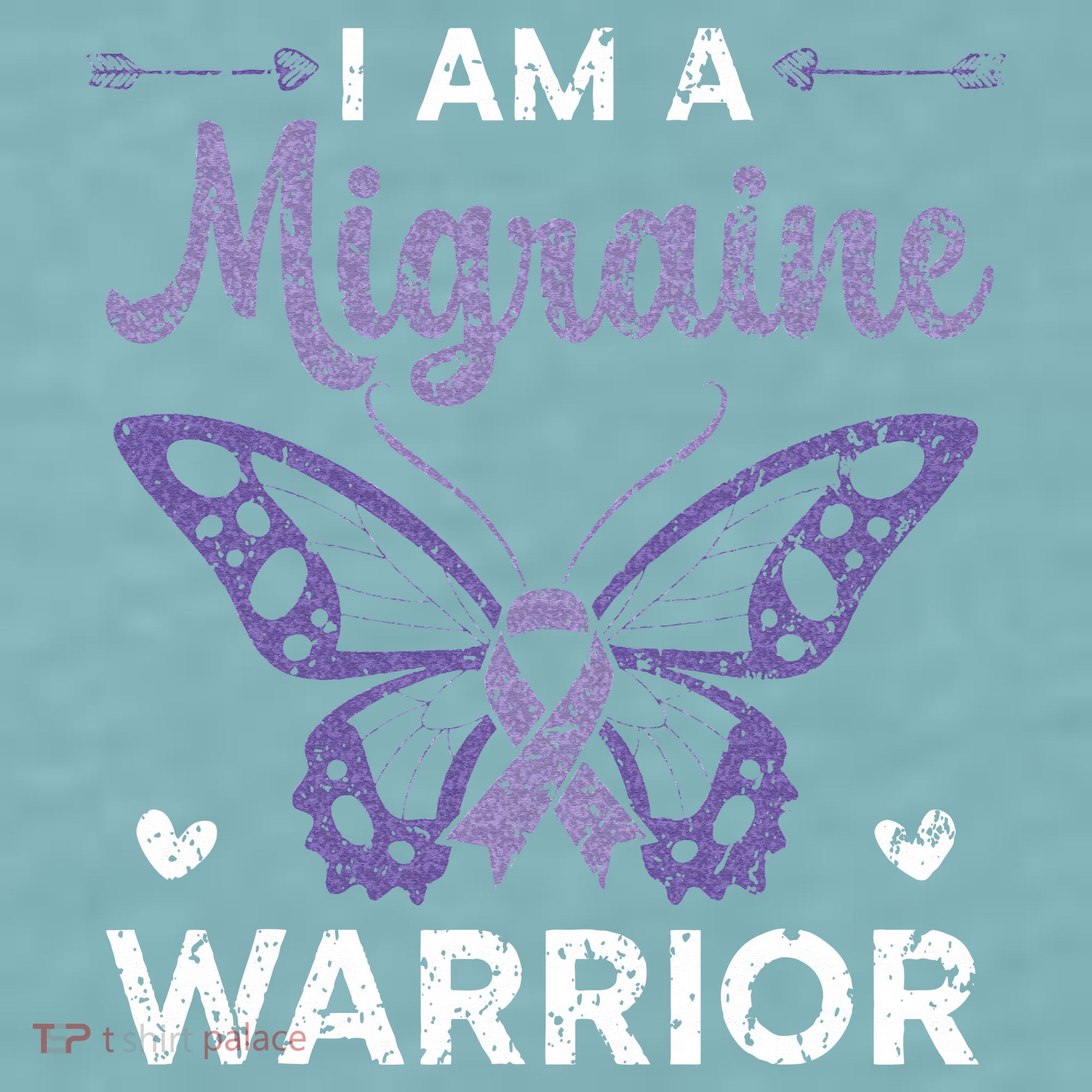 I Am A Migraine Warrior Headache Migraine Awareness Sueded Cloud Jersey T-Shirt