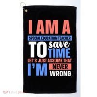 I Am An Special Education Teacher Gift Golf Towel thumb 0
