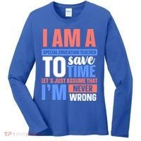 I Am An Special Education Teacher Gift Women's Long Sleeve Shirt thumb 0
