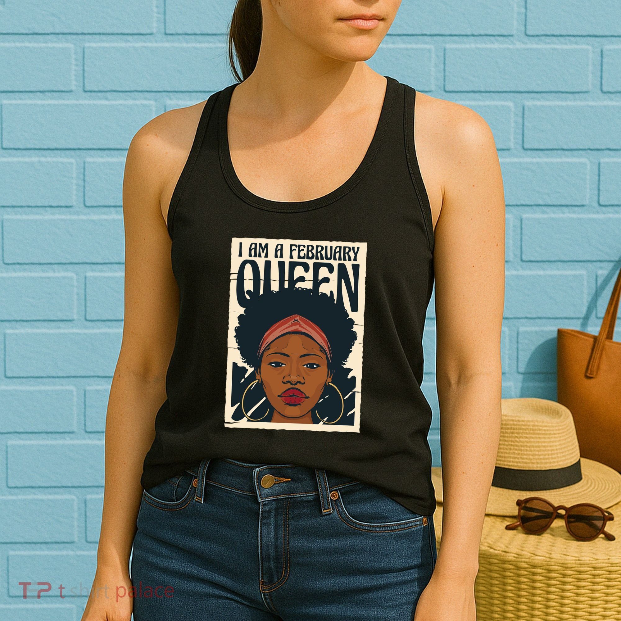 I Am A February Queen Gift For Her Women's Tank Top