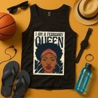 I Am A February Queen Gift For Her Tank Top thumb 4
