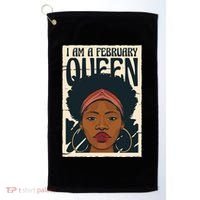 I Am A February Queen Gift For Her Golf Towel thumb 0