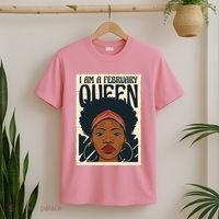 I Am A February Queen Gift For Her T-Shirt thumb 2
