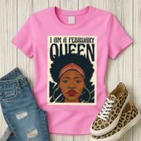I Am A February Queen Gift For Her Women's T-Shirt thumb 3