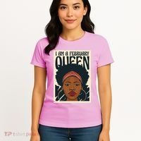 I Am A February Queen Gift For Her Women's T-Shirt thumb 4
