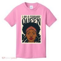 I Am A February Queen Gift For Her Kids T-Shirt thumb 0