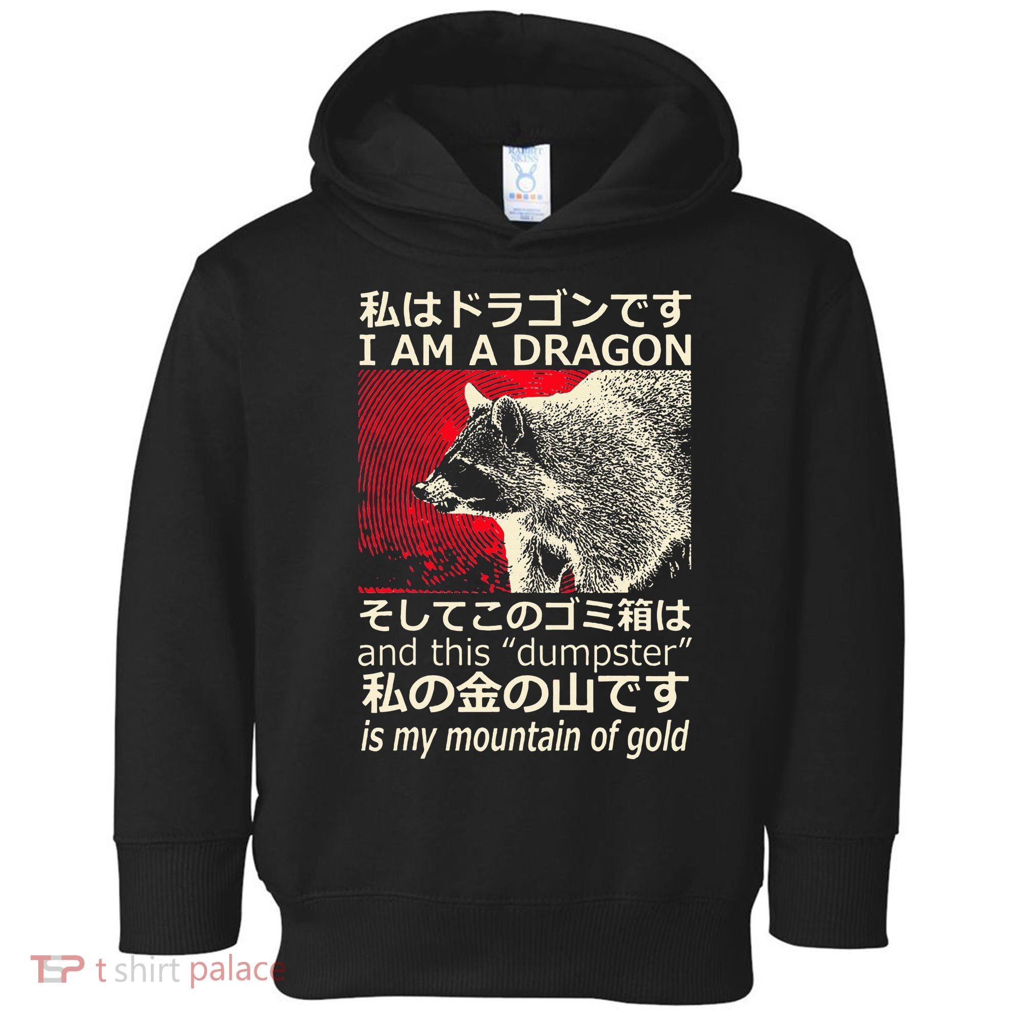 I Am A Dragon And This Dumpster Is My Mountain Toddler Hoodie