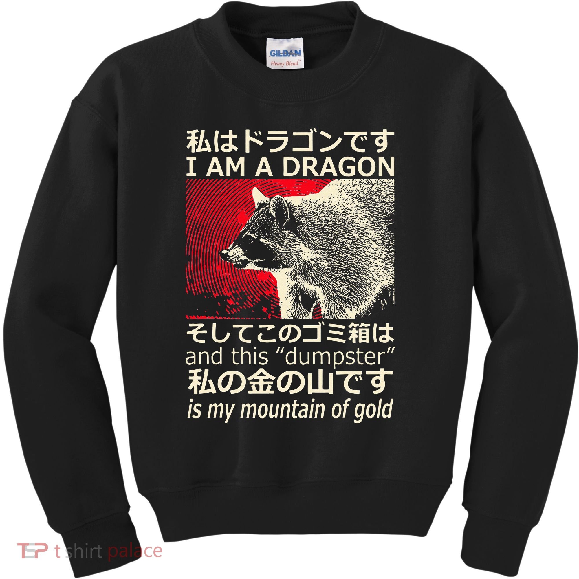 I Am A Dragon And This Dumpster Is My Mountain Kids Sweatshirt