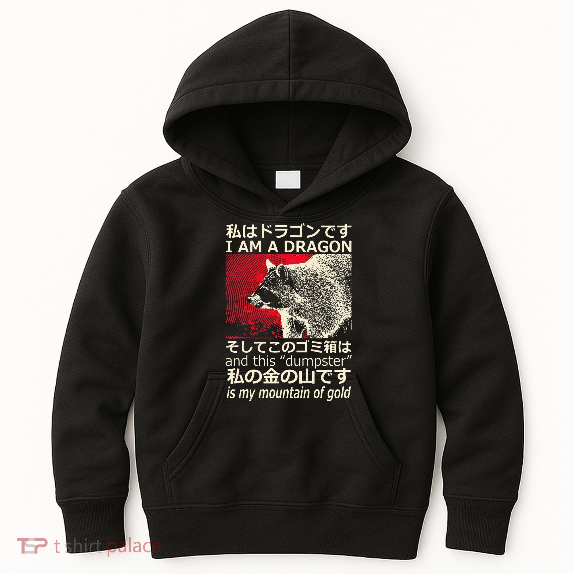 I Am A Dragon And This Dumpster Is My Mountain Kids Hoodie