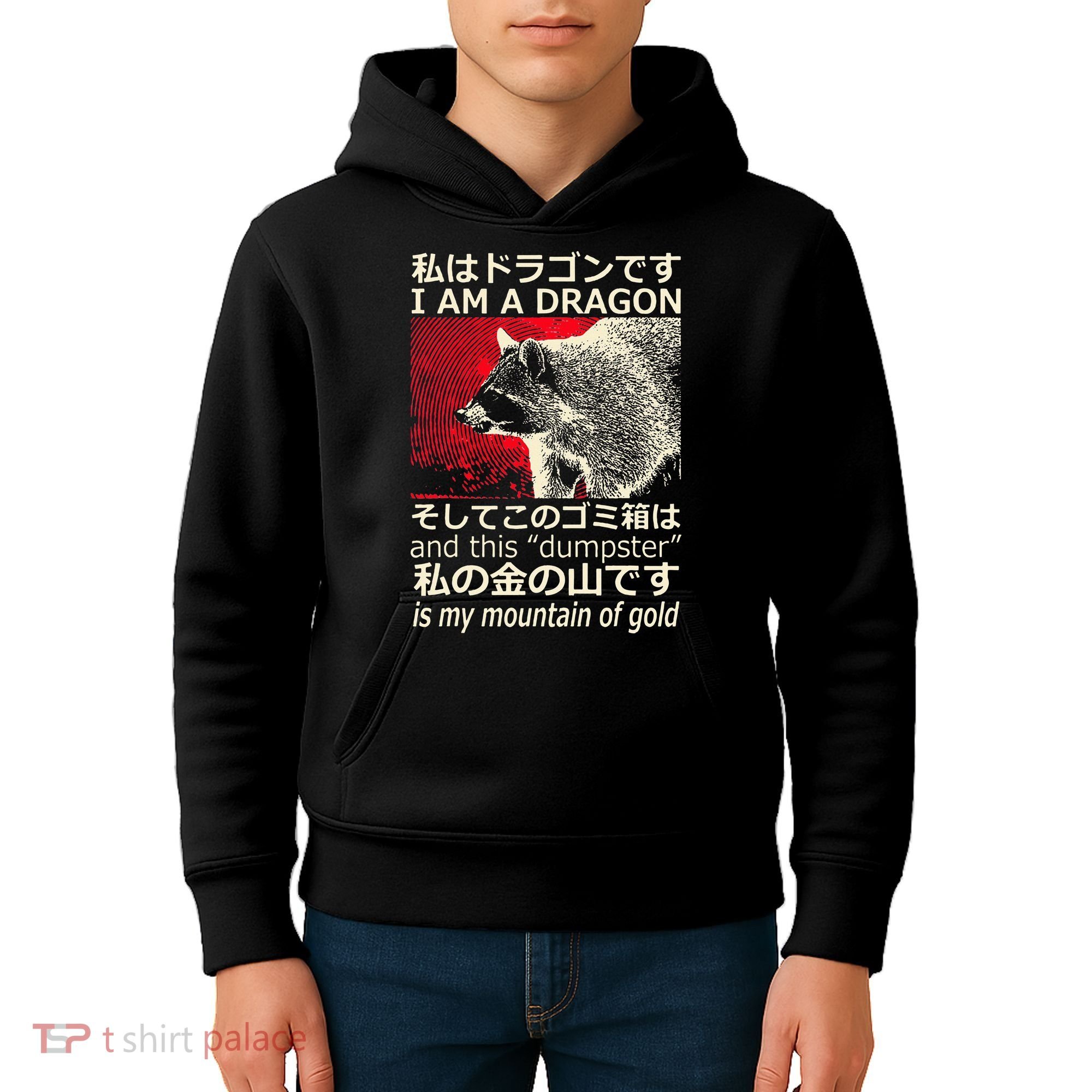 I Am A Dragon And This Dumpster Is My Mountain Kids Hoodie