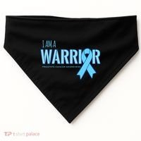 I Am A Warrior Prostate Cancer Awareness USA-Made Doggie Bandana thumb 0