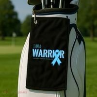 I Am A Warrior Prostate Cancer Awareness Golf Towel thumb 2