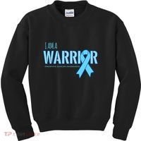 I Am A Warrior Prostate Cancer Awareness Kids Sweatshirt thumb 0