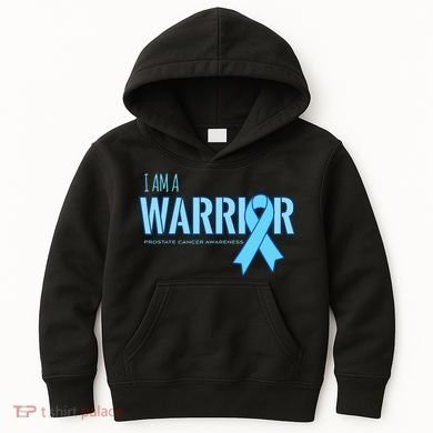 I Am A Warrior Prostate Cancer Awareness Kids Hoodie