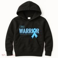 I Am A Warrior Prostate Cancer Awareness Kids Hoodie thumb 0