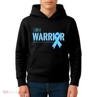 I Am A Warrior Prostate Cancer Awareness Kids Hoodie thumb 4