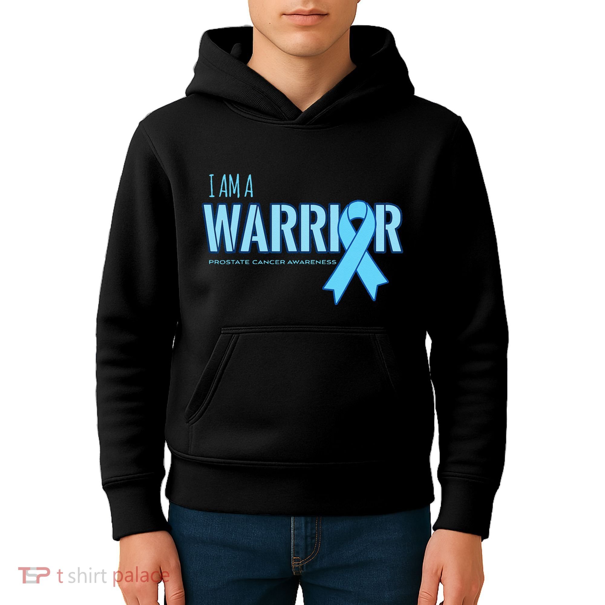 I Am A Warrior Prostate Cancer Awareness Kids Hoodie