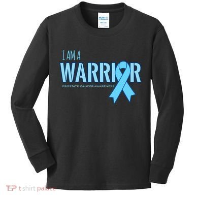 I Am A Warrior Prostate Cancer Awareness Kids Long Sleeve Shirt