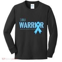 I Am A Warrior Prostate Cancer Awareness Kids Long Sleeve Shirt thumb 0