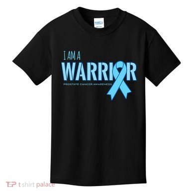 I Am A Warrior Prostate Cancer Awareness Kids T-Shirt