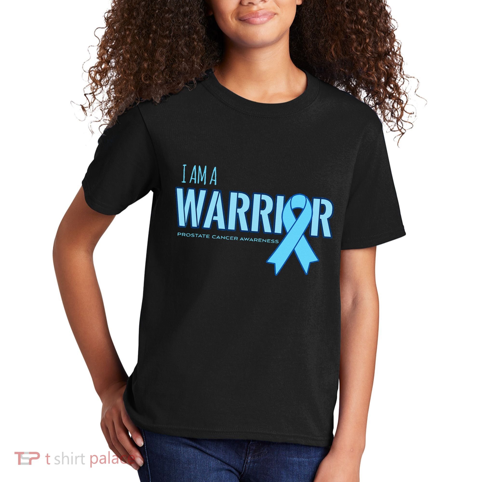I Am A Warrior Prostate Cancer Awareness Kids T-Shirt