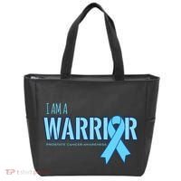 I Am A Warrior Prostate Cancer Awareness Tote Bag thumb 0