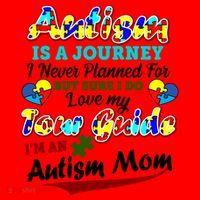 I'm An Autism Mom Tour Guide Quote Santa Hat thumb 1