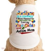 I'm An Autism Mom Tour Guide Quote Doggie Tank thumb 0