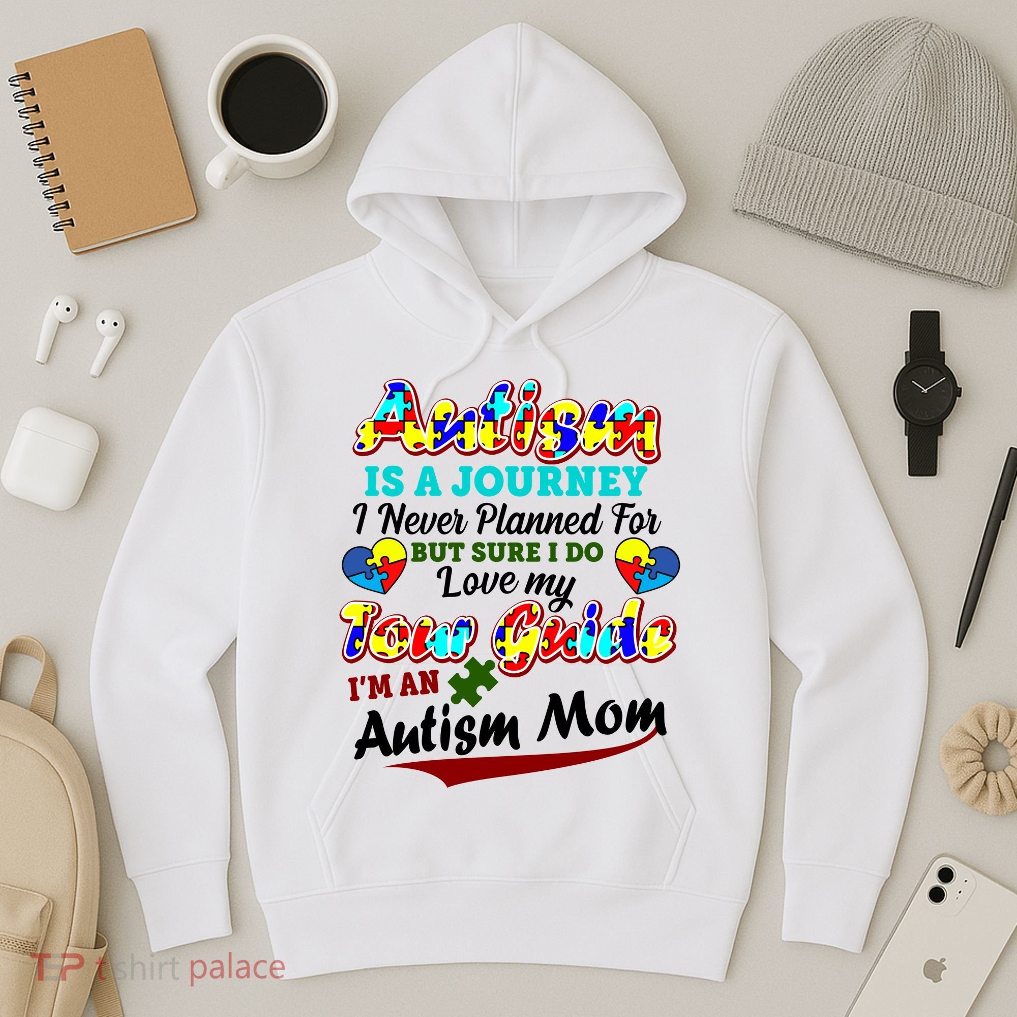 I'm An Autism Mom Tour Guide Quote Hoodie