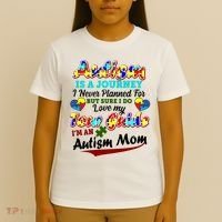 I'm An Autism Mom Tour Guide Quote T-Shirt thumb 4