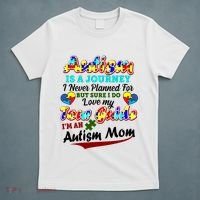 I'm An Autism Mom Tour Guide Quote T-Shirt thumb 5