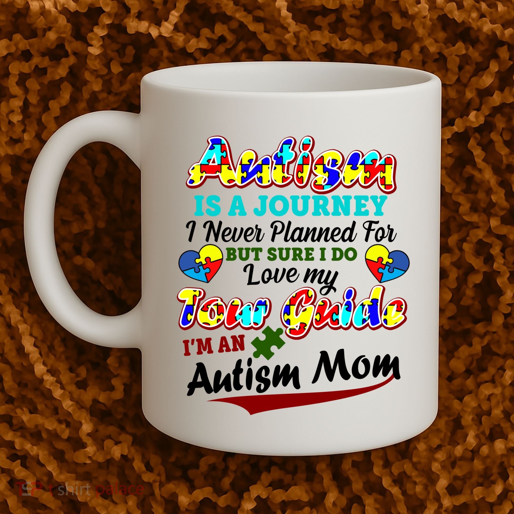 I'm An Autism Mom Tour Guide Quote Coffee Mug