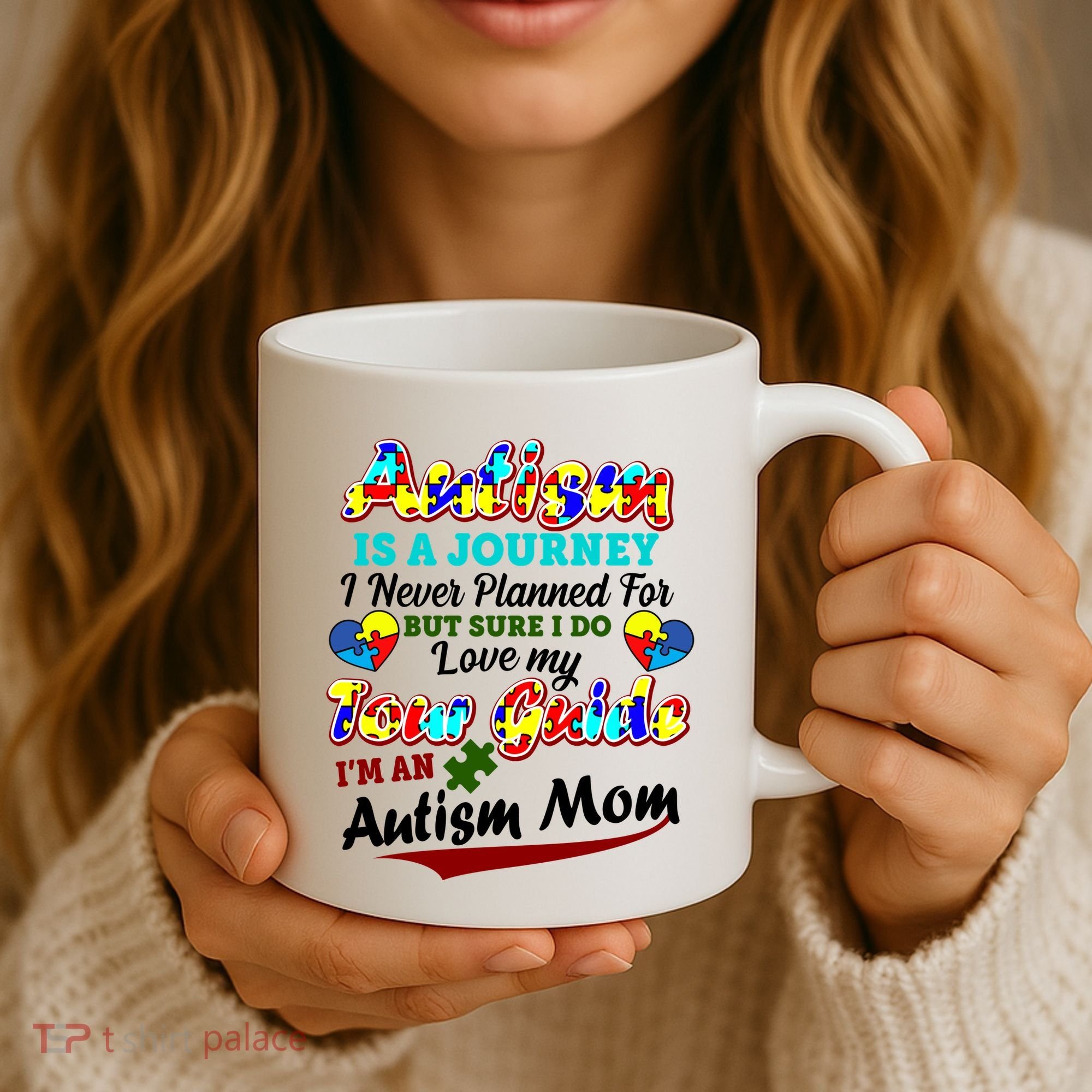 I'm An Autism Mom Tour Guide Quote Coffee Mug