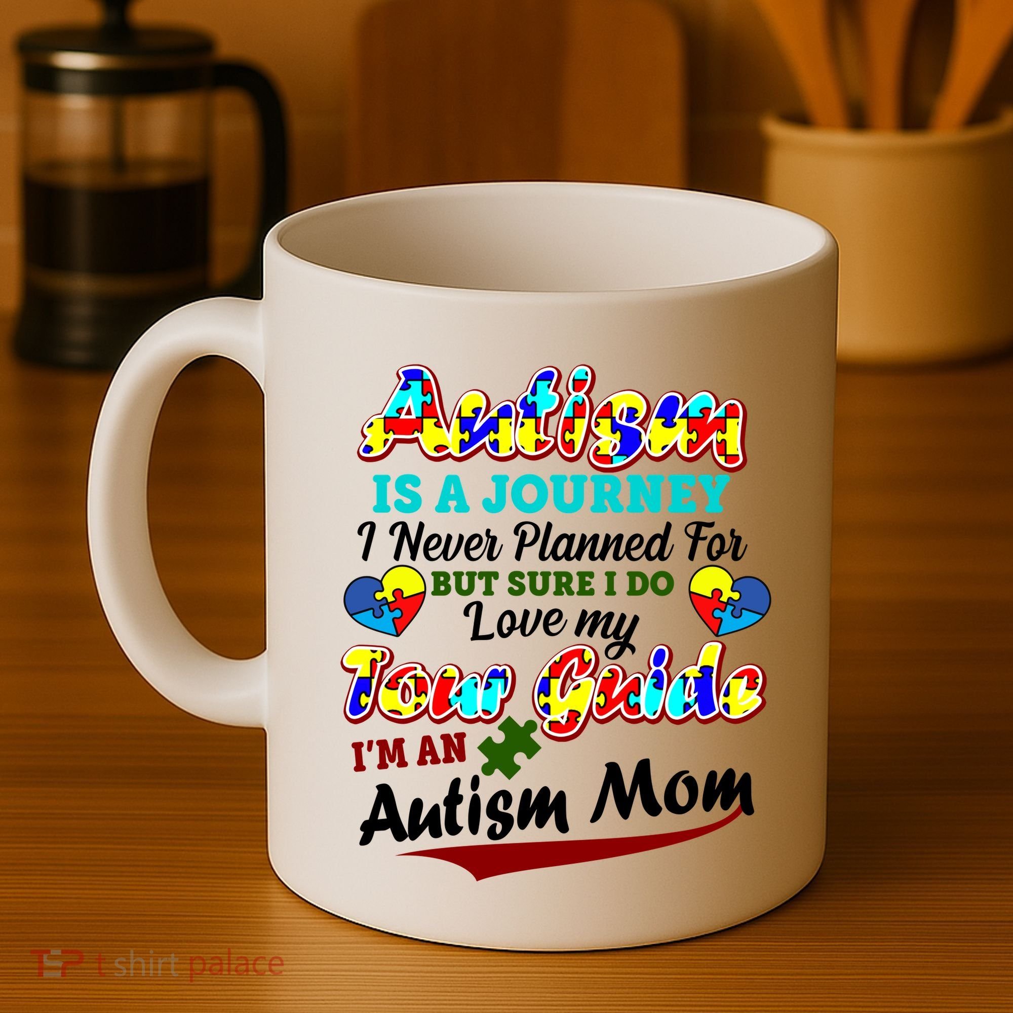 I'm An Autism Mom Tour Guide Quote Coffee Mug