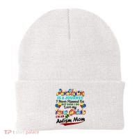 I'm An Autism Mom Tour Guide Quote Beanie thumb 0