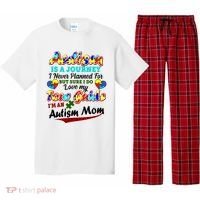 I'm An Autism Mom Tour Guide Quote Pajama Set thumb 0