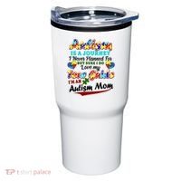 I'm An Autism Mom Tour Guide Quote Tumbler thumb 0