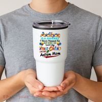 I'm An Autism Mom Tour Guide Quote Tumbler thumb 2